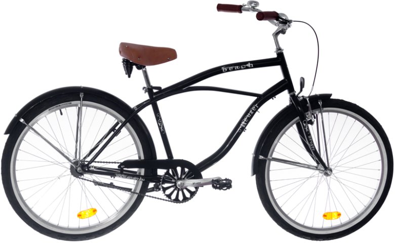 BICICLETA NEUZER CRUISER BEACH 1S - 26'' Negru/Alb