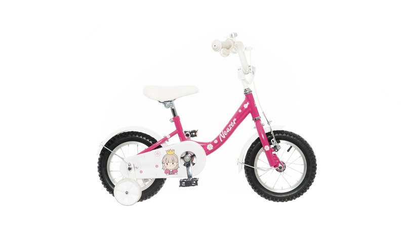 BICICLETA COPII NEUZER BMX - 12'' - Pink/Alb-Hercegno F