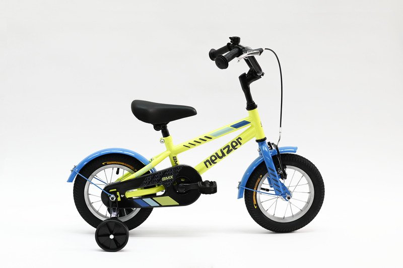 BICICLETA COPII NEUZER BMX - 12” - Galben/Negru-Albastru