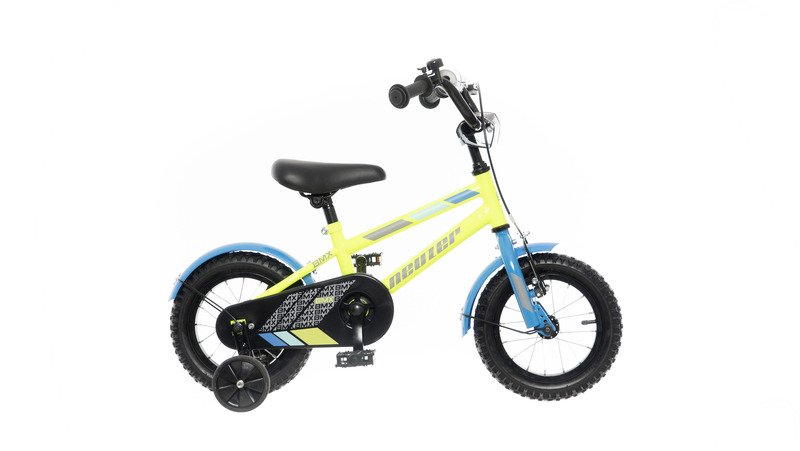 BICICLETA COPII NEUZER BMX - 12” - GalbenNeon/Negru-Albastru B