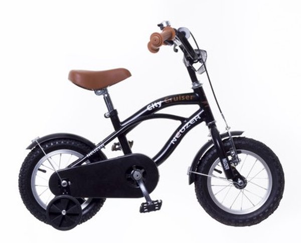 BICICLETA COPII NEUZER CRUISER - 12'' - Negru, B