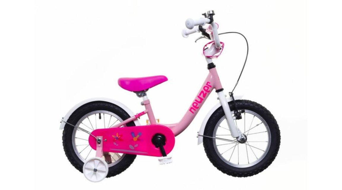 BICICLETA COPII NEUZER BMX - 14'' - Pink/Alb F