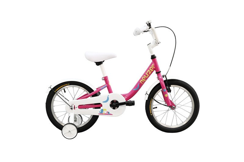 BICICLETA COPII NEUZER BMX - 16'' - Pink/Galben 