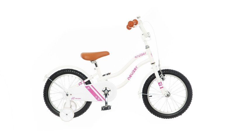 BICICLETA COPII NEUZER CRUISER - 16'' - Alb/Pink, F