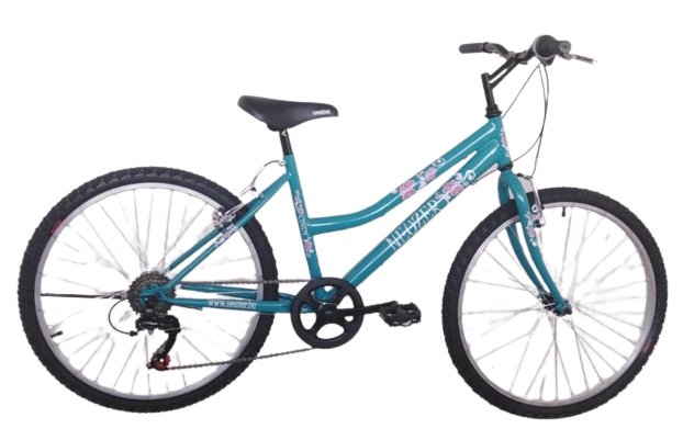 BICICLETA COPII NEUZER CINDY REVO - 24'' - 6s.- Turcoaz/Alb 2