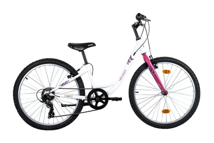 BICICLETA COPII NEUZER CINDY REVO - 24'' - 6s.- Alb/Magenta 24