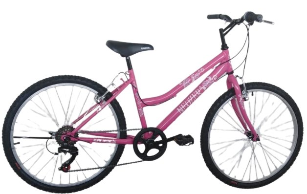 BICICLETA COPII NEUZER CINDY BASIC REVO - 24'' - 6s.- Magenta/Alb