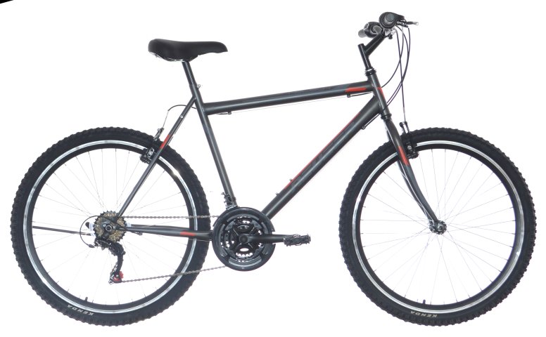 BICICLETA NEUZER NELSON REVO - JD. - Monobloc - 26'' Antracit/Gri-Rosu