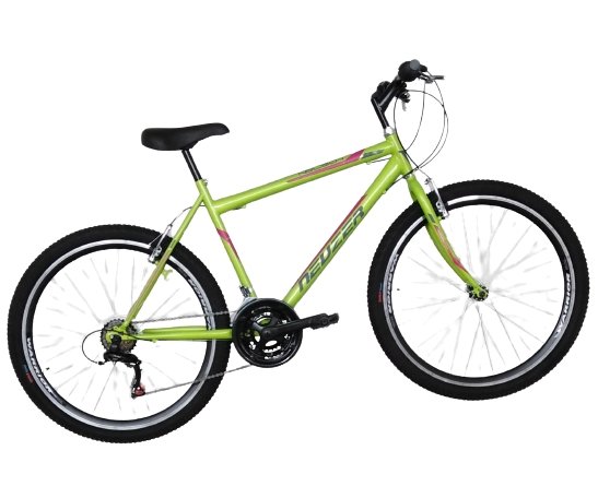 BICICLETA NEUZER NELSON REVO - JD. - Monobloc - 26'' Verde Neon/Gri-Magenta