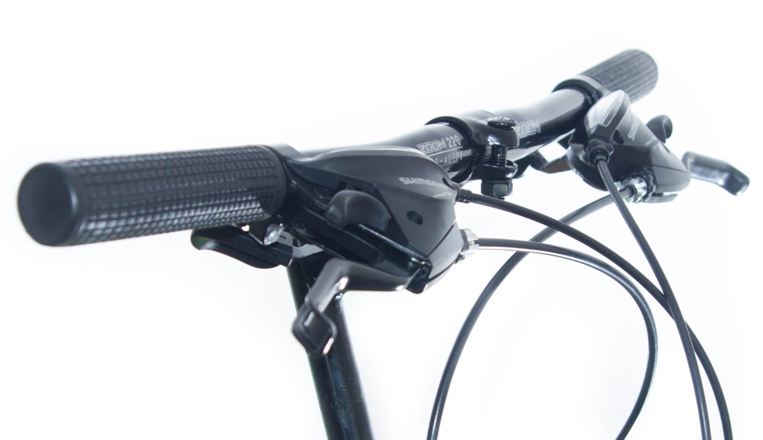 BICICLETA DE DAMA NEUZER NELSON TY37 - JD. - Monobloc - 21s - 26'' Rosu Rubin/Alb-Gri