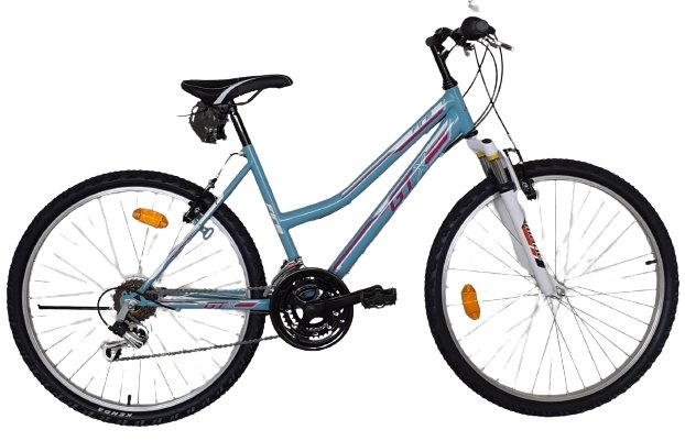 Bicicleta de dama GTX MTB 26” - 18s. - Celeste