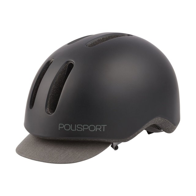 CASCA PROTECTIE - POLISPORT - COMMUTER - M(54-58), negru mat / gri