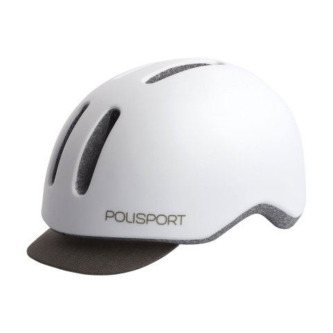 CASCA PROTECTIE - POLISPORT - COMMUTER - M(54-58), alb mat / gri