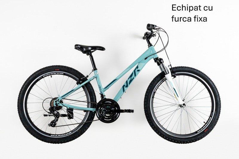 BICICLETA DE DAMA NEUZER NELSON REVO - JD. - Monobloc - 26'' Turcuaz/VerdeGri 25