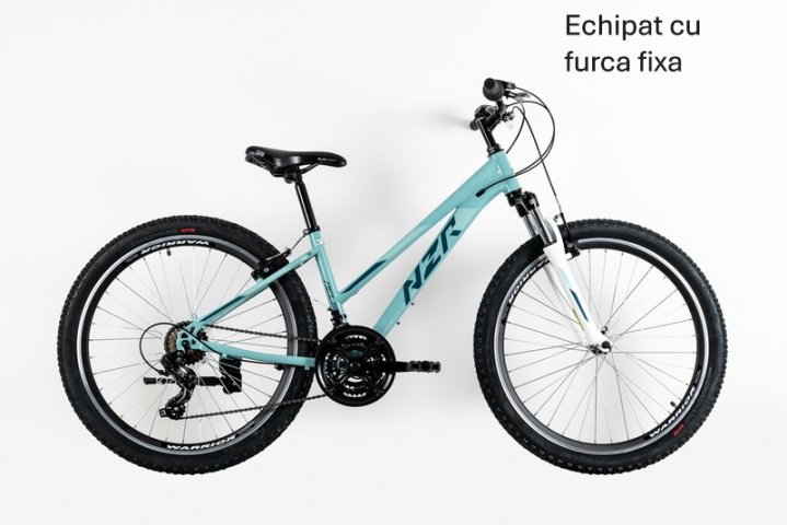 BICICLETA DE DAMA NEUZER NELSON REVO - JD. - Monobloc - 26'' Turcuaz/VerdeGri 25