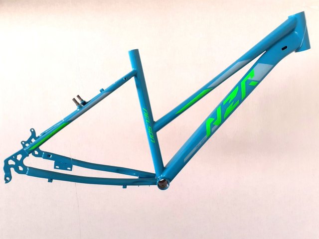 BICICLETA DE DAMA NEUZER NELSON REVO - JD. - Monobloc - 26'' Turcuaz/VerdeGri 25