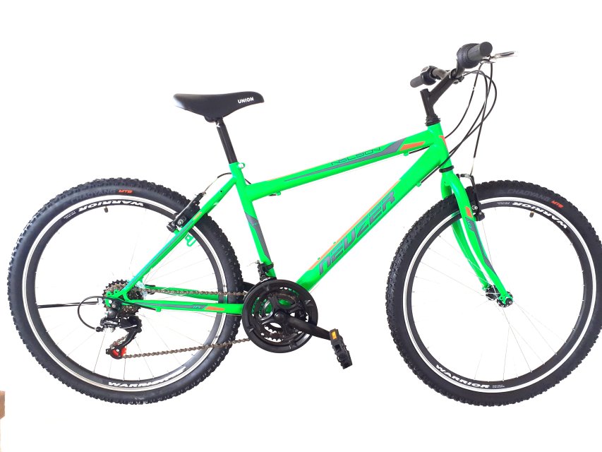 BICICLETA NEUZER NELSON TY37 - JD. - Monobloc - 26'' Verde/Gri-Magenta