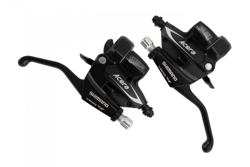 MANETA SCHIMBATOR/FRANA - SHIMANO - ST-M360, ACERA, 8/3 viteze