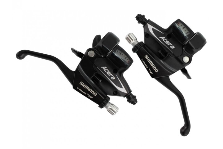 MANETA SCHIMBATOR/FRANA - SHIMANO - ST-M360, ACERA, 8/3 viteze