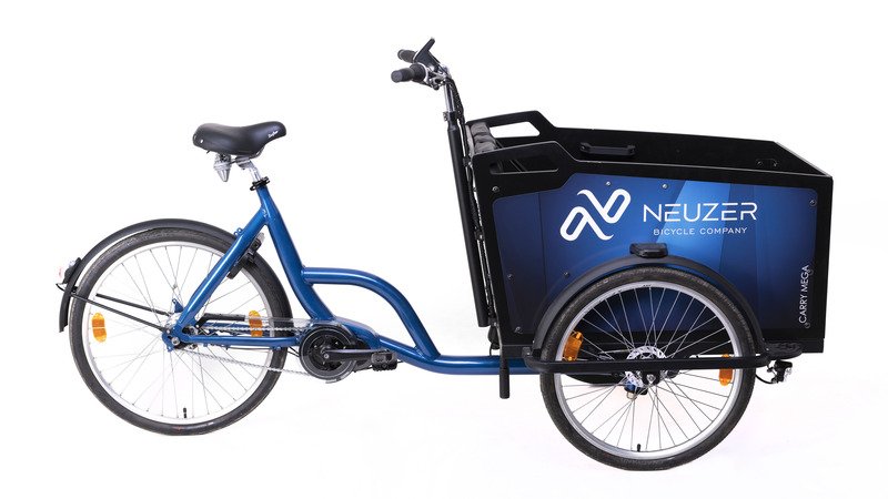 TRICICLETA ELECTRICA NEUZER E-CARGO - 24”/26” - Albastru/Negru 