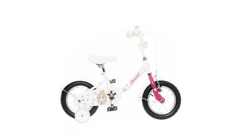 BICICLETA COPII NEUZER BMX - 12'' - Alb/Pink-Hercegno, F