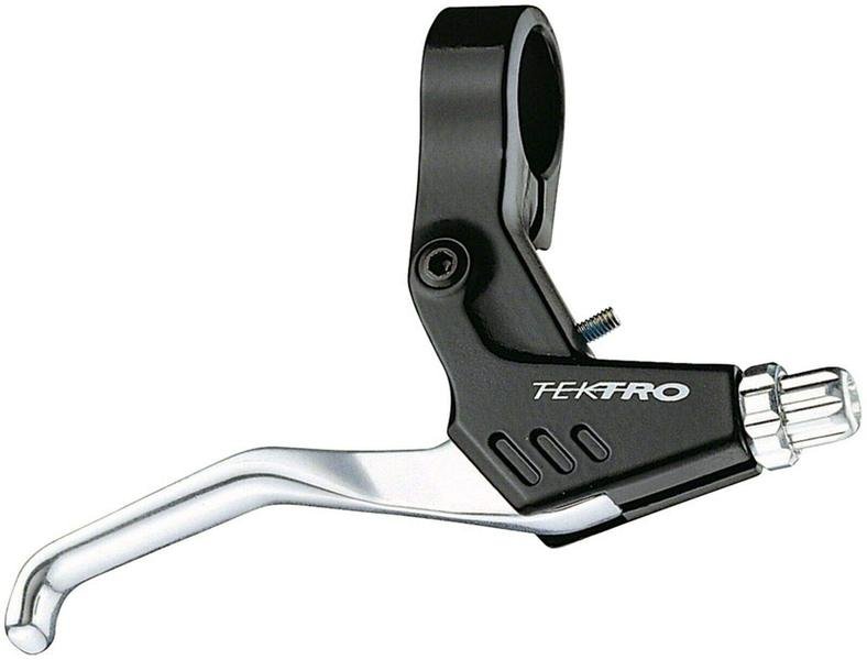 MANETA FRINA - TEKTRO - MT3.0, MTB, tip V, drept, negru/argintiu