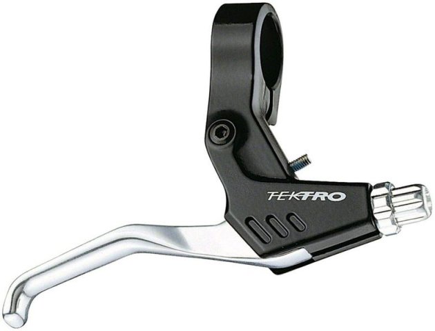 MANETA FRINA - TEKTRO - MT3.0, MTB, tip V, drept, negru/argintiu
