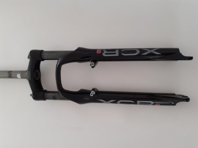 FURCA TELESCOPICA  26'' - SR SUNTOUR XCR-IS-2xpreload adj-100MM-AHEAD 1.1/8'', negru
